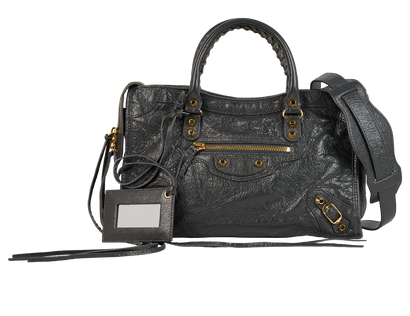 Small Le City, &pound;650, Handbags, Grey, Leather, Front view